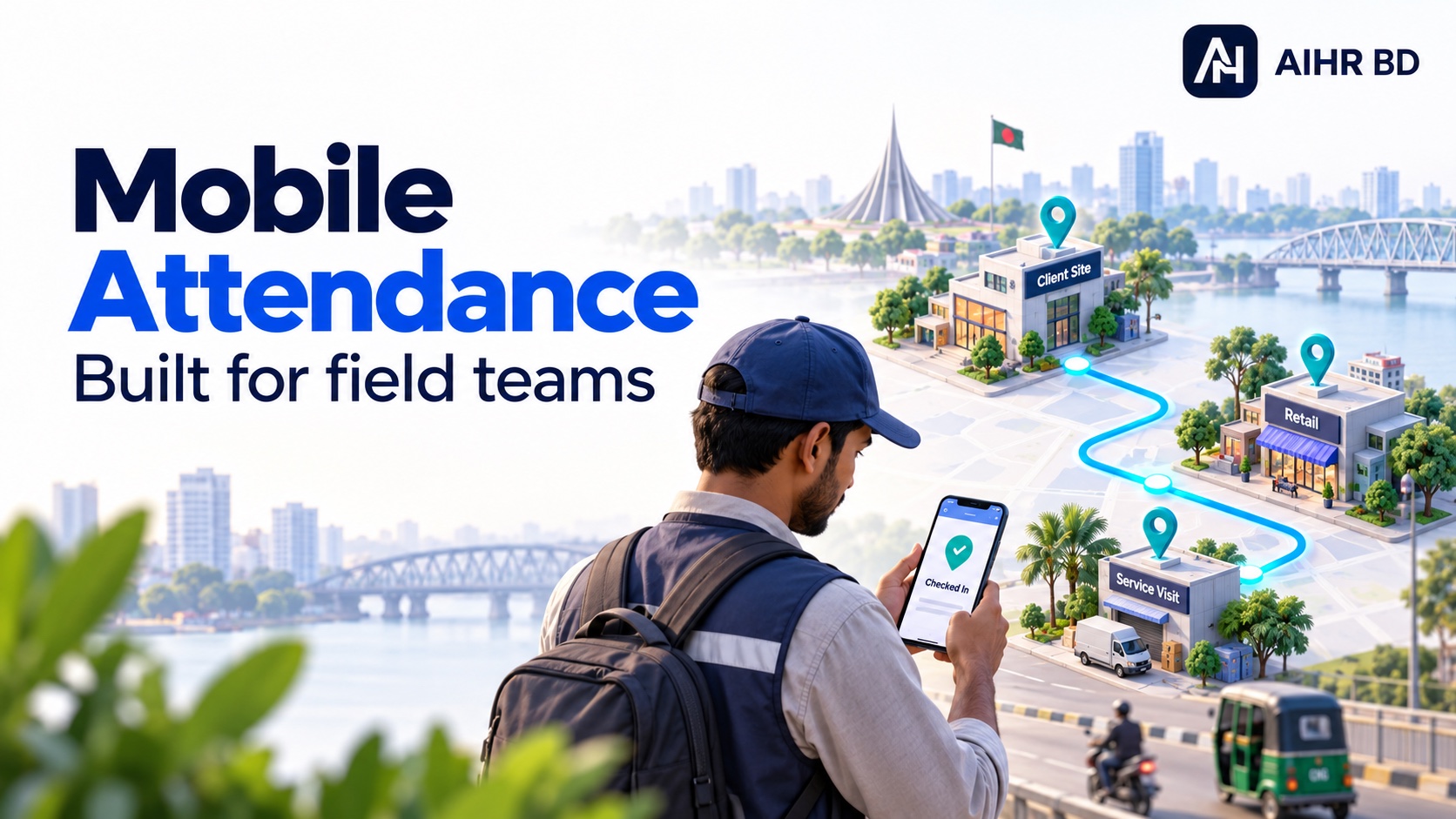 Cover image for Mobile Attendance for Field Teams in Bangladesh